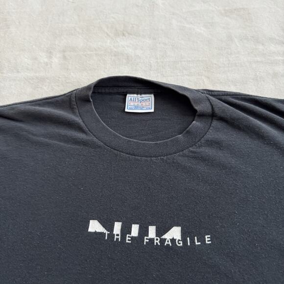 Vintage 2000 Nine Inch Nails Fragility Tour Industrial Rock Reznor T-Shirt XL - Picture 4 of 5